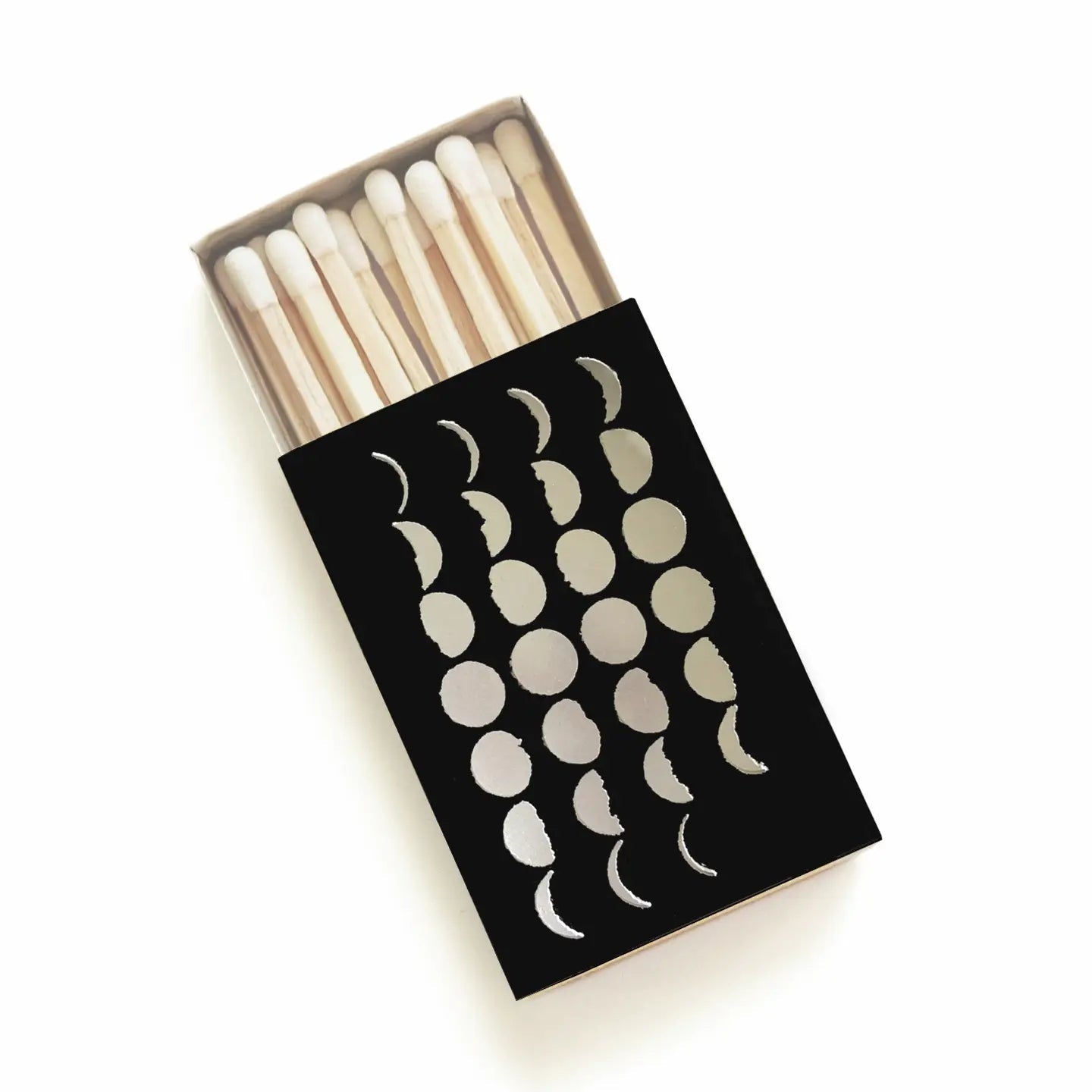 Lunar Chart Moon Phase Matchbox (Black/Gold)